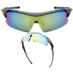 GW - Gafas Ciclismo Uv400 Lente Deportivo Gris Cambiable