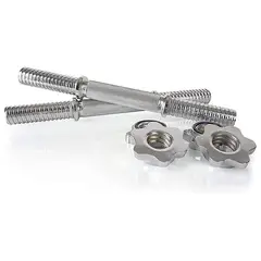 GENERICO - Barras mancuerna 35 cm para discos x par