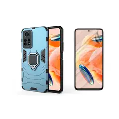 GENERICO - Funda Anti Golpes Compatible con Redmi Note 12 Pro 4G Azul e Hidrogel