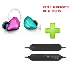 KZ - Audifonos zst x con modulo bluetooth de 8 horas aptx promocion