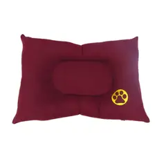 HALLY PET - Colchón premium grande huella bordada Vinotinto