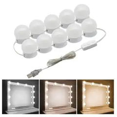 GENERICO - Extension Luz Para Espejo Hollywood . 10 Luces.