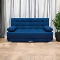 MUEBLES ONLINE - Sofa cama Nido Tarima Matter tela azul