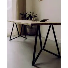 22 GRADOS DECORACION - Mesa comedor Helo 140x60cm Roble Macizo Natural entrega 8 días