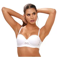 NUBY LINGERIE - BRASIER STRAPLES EN LYCRA CON ARO Y VARILLA LATERAL BR1420