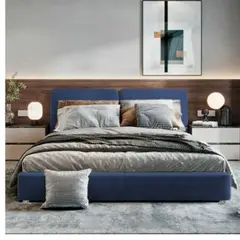 EKONOMODO COLOMBIA - Colchon King 1 Pillow Con Cama Gabor Azul 200X200 Gratis Sabanas