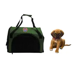 HALLY PET - Morral cargador cabina 41 cm x 27 cm x 24 cm Verde.