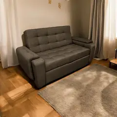 MUEBLES ONLINE - Sofa cama Multifuncional Vignelli tela café