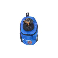 HALLY PET - Morral cargador ventana mediano 28 x 37 x 17 Azul Claro.