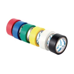 FULGORE - Set De 6 Cintas De Aislar 6 Metros De Varios Colores