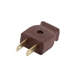 FULGORE - Clavija De Plástico Y Hule Café 110 V - 125 V