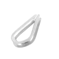 TOOLCRAFT - 5 Guardacabos De 3/8" Para Cable De Acero