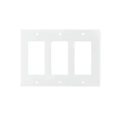 FULGORE - Tapa Plástica De 3 Ventanas En Abs Línea Decor