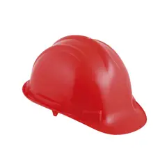 TOOLCRAFT - Casco De Seguridad Rojo Con Correa Ajustable