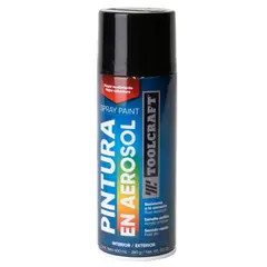 TOOLCRAFT - Pintura Aerosol Negro Brillante 400 Ml Sin Plomo