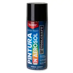 TOOLCRAFT - Pintura Aerosol Negro Mate 400 Ml Sin Plomo