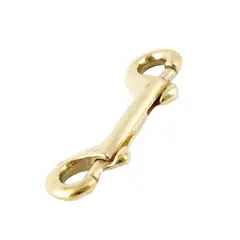 TOOLCRAFT - Mosquetón De Latón Doble 3.1/2" De Uso Ligero