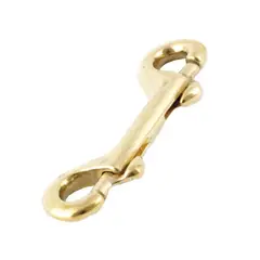 TOOLCRAFT - Mosquetón De Latón Doble 4.3/4" De Uso Ligero
