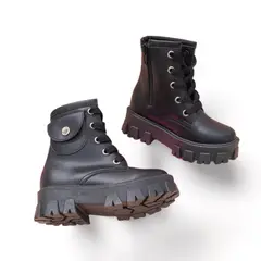 PAPOS - Botas Melina Negras - Botas Niñas - Negro