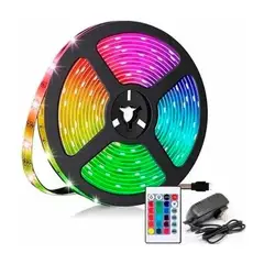 GENERICO - Cinta Luz LED Multicolor Rgb 5 mts Control