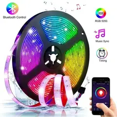 GENERICO - Cinta Luz LED Bluetooth Multicolor Rgb 5 mts