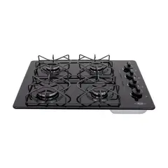 HACEB - Estufa de empotrar Esmaltada negro 60X43 cm gas natural