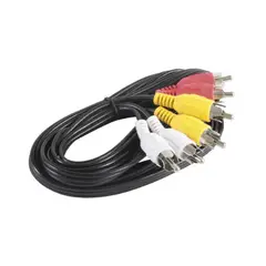 FULGORE - Cable Auxiliar De Audio Y Video 2.75 M Resistente