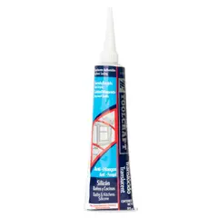 TOOLCRAFT - Silicona Transparente 85 Gr Para Baños Y Cocinas