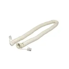 FULGORE - Cable Para Teléfono De 2.1 M Marfil En Espiral