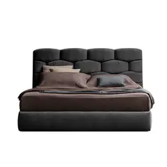 EKONOMODO COLOMBIA - Colchon Queen Pillow + Base cama + Espaldar Esmeralda Gris Plo160x190