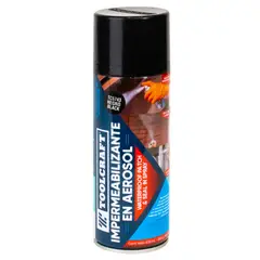 TOOLCRAFT - Impermeabilizante Aerosol Negro De 400 Ml
