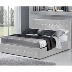EKONOMODO COLOMBIA - Colchon Queen Pillow + Base cama + Espaldar Electrica Gris Pla 160x190