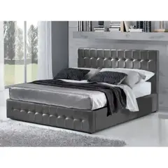 EKONOMODO COLOMBIA - Colchon Queen Pillow + Base cama + Espaldar Electrica Gris Plo 160x190