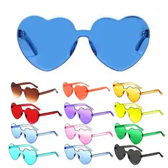 P&R APRECIOSDEREMATE - Gafas Fashion Party De Corazón Sol Rimless Moda Colores