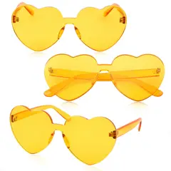 P&R APRECIOSDEREMATE - Gafas Fashion Party De Corazón Sol Rimless Moda Colores
