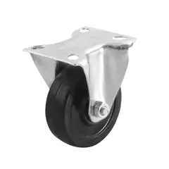 TOOLCRAFT - Rodachina Rueda Hule 4" 55 Kg Fija