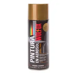 WOLFOX - Pintura Aerosol Oro Brillante Metalizado 300 Ml