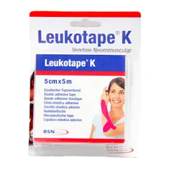 LEUKOTAPE - Venda Elastica Rosado 5cm X 5m