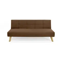 ROCA - Sofá Cama Nebraska en Tela Chocolate