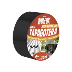 WOLFOX - Cinta Tapagoteras De 4" X 10 Metros De Uso General