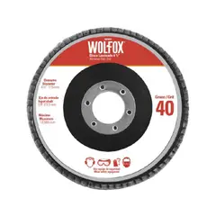 WOLFOX - Disco Flap Para Desbaste Y Pulido 4.1/2" Grano 120