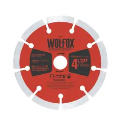 WOLFOX - Disco Diamantado De 7" 2 Mm Corte Segmentado