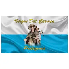 GENERICO - Bandera De La Virgen Del Carmen 150x100cm Grande