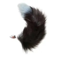 GENERICO - Plug anal Cola de zorro talla S Cafe Skun