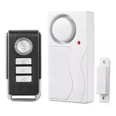 GENERICO - Alarma Para Ventanas Puertas Control Remoto Sensor Magnético