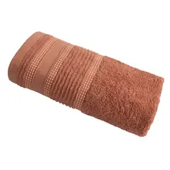 FATELARES - Toalla Orquidea Terracota Manos 40x70cm 400gr Algodón