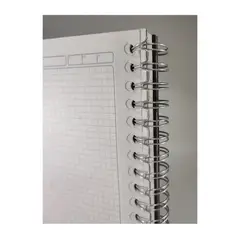 SCRIBE - Cuaderno 7 Materia Cuadriculado Argollado Pasta Dura