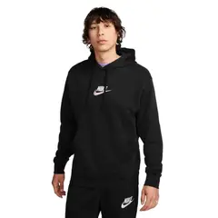 NIKE - Hoodie Club Lbr Portswear-Negro