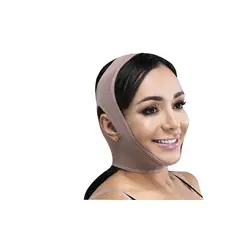 FAJAS LADY - Faja mentonera post quirúrgica cocoa M.