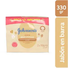 JOHNSONS BABY - Jabón Bebé JOHNSON'S Avena TRIPACK X 330 Gr